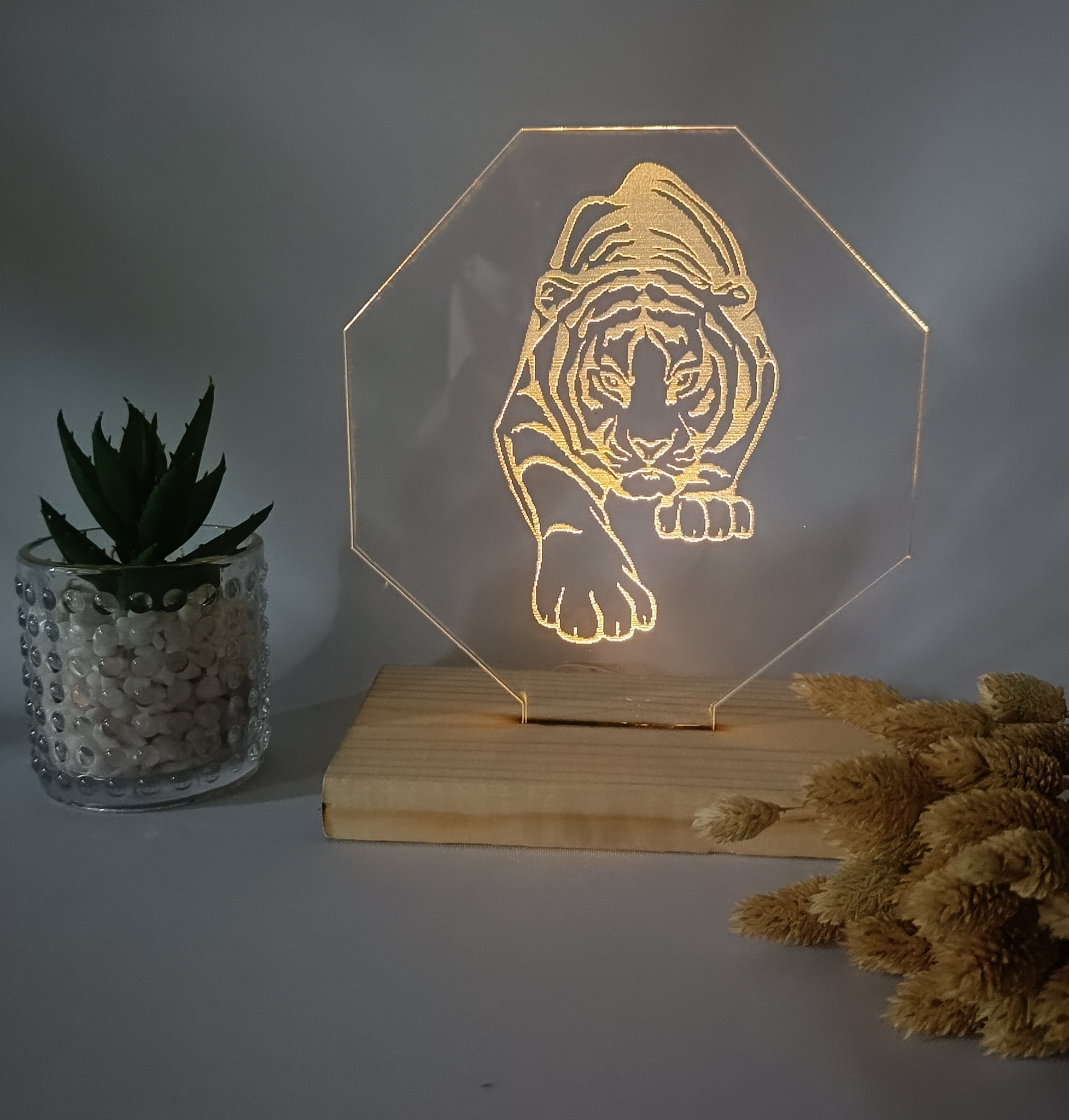 Lampka led Tygrys 3D